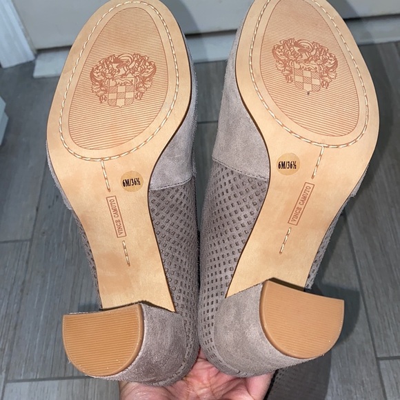NEW Vince Camuto Secillia Perforated Suede High Boot Size 6 - Picture 13 of 14